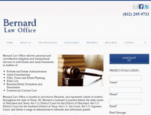 Tablet Screenshot of bernardlawoffice.com